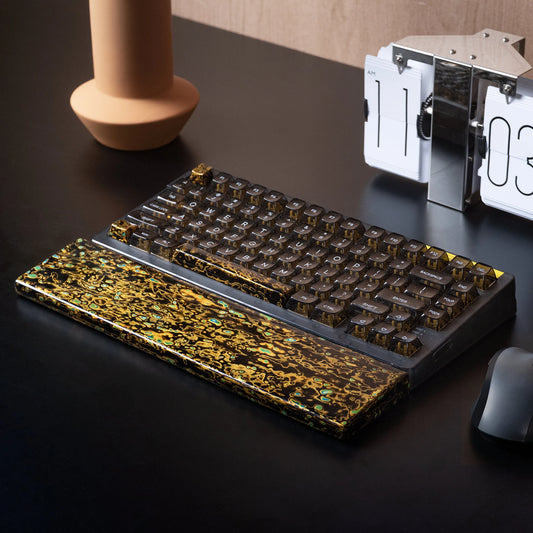 Lacquer Wood Wrist Rest｜High-quality manual keyboard wrist rest made of Chinese lacquer and comfortable to touch